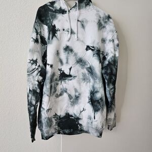 Monochrome Tie-Dye Hoodie